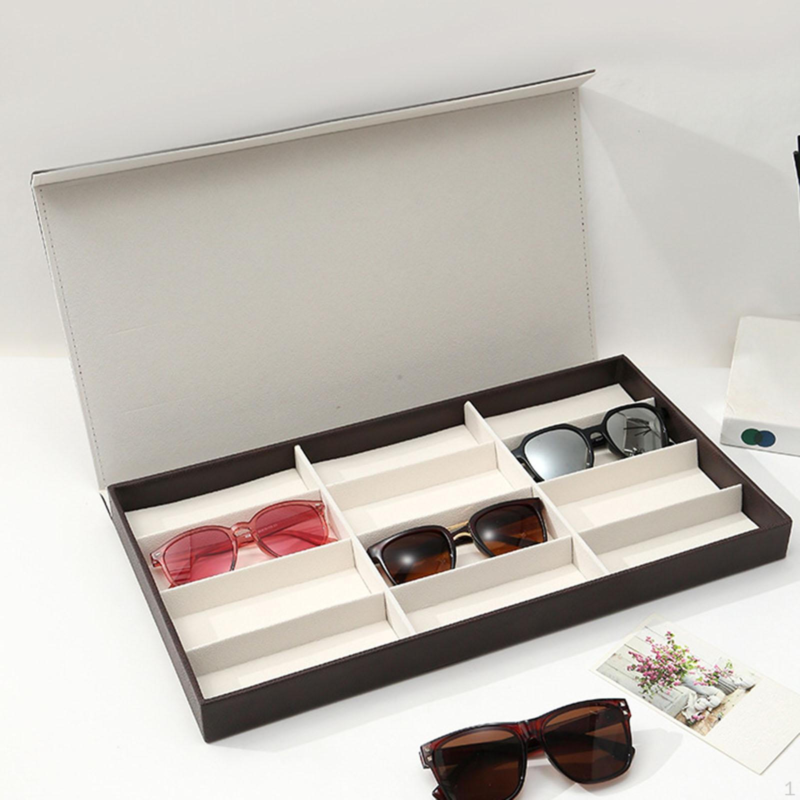 

Ящик для очков Органайзер для очков Держатель Контейнер Футляр для очков Ювелирные изделия для кофейный