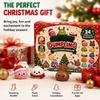 Langsame Widerstandsfähigkeit Weihnachten Knödel Adventskalender Knödel Teigkugel Blind Box für Kinder & Erwachsene