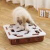 Booteely Cat Puzzle Toy Felt Puzzle Box Cat Exercise Toy with Ball Indoor Sports Entertainment Hunting Cat Toys for Indoor Cats