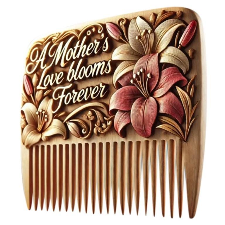 Ручная резьба по дереву День матери День гребня Изысканные и значимые подарки Подарки для женщин One Size
