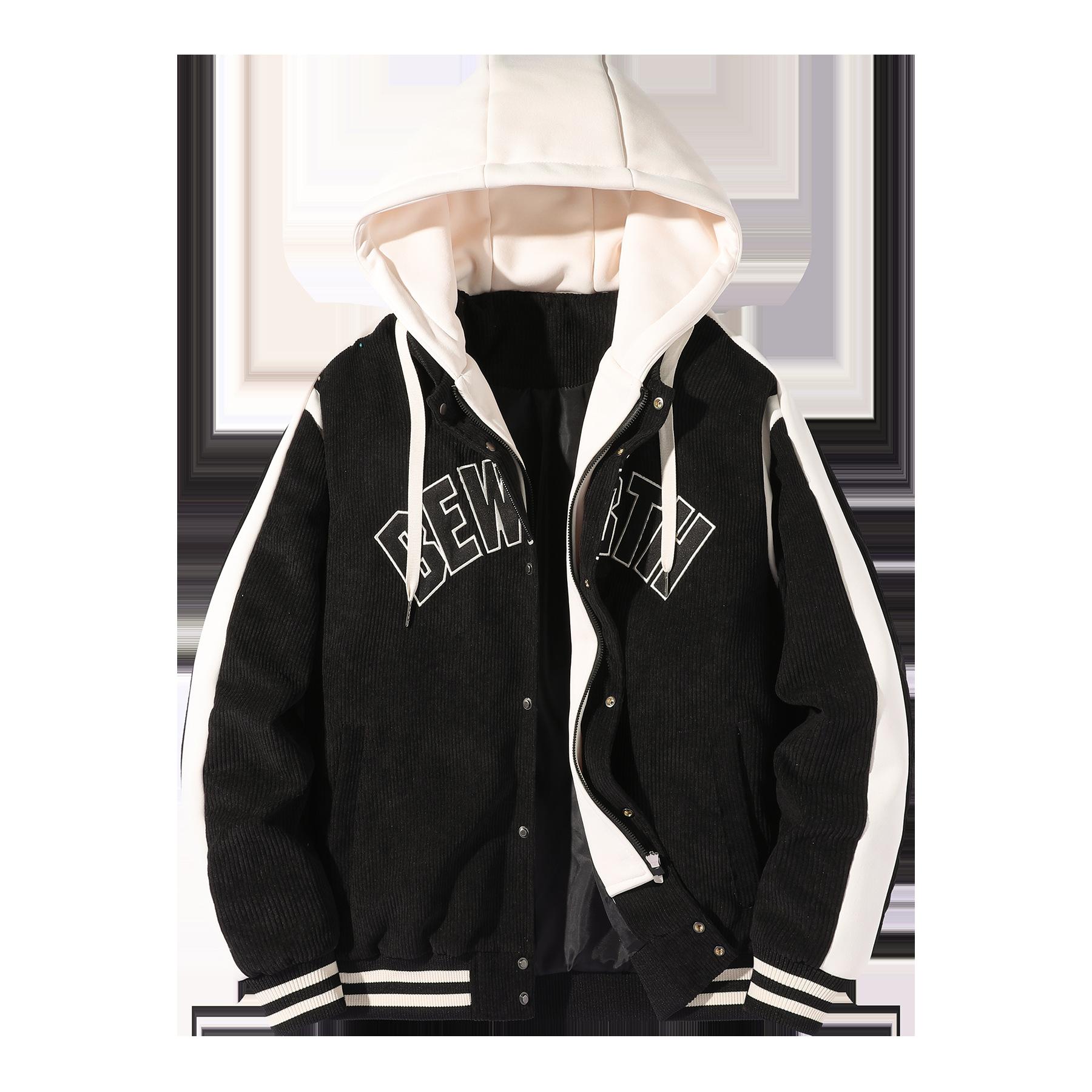 

Свитер Мужская куртка с капюшоном Кардиган Весна и осень Молния Модный мужской красивый топ XL чёрный