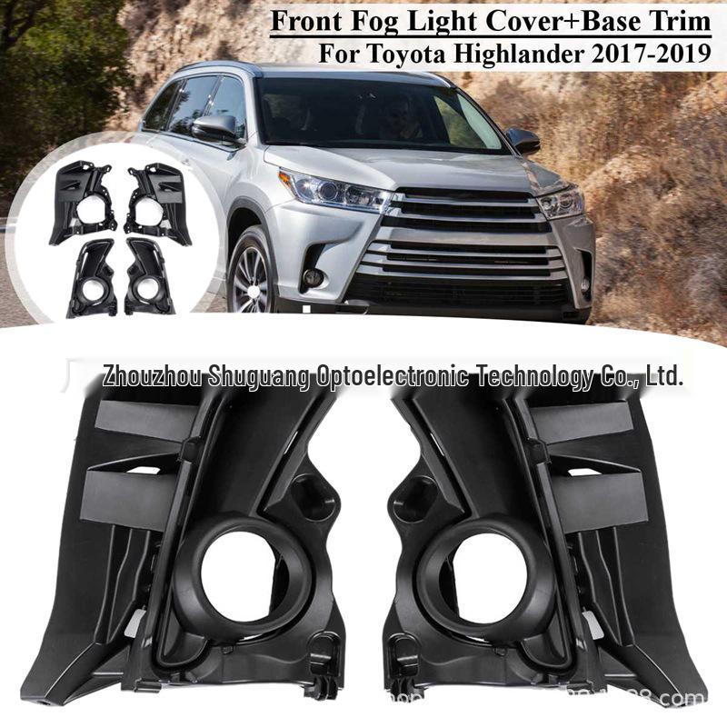 

Совместим с 18-20 Highlander: Рамка противотуманной фары переднего бампера и крепежный кронштейн Fog Light Frame R