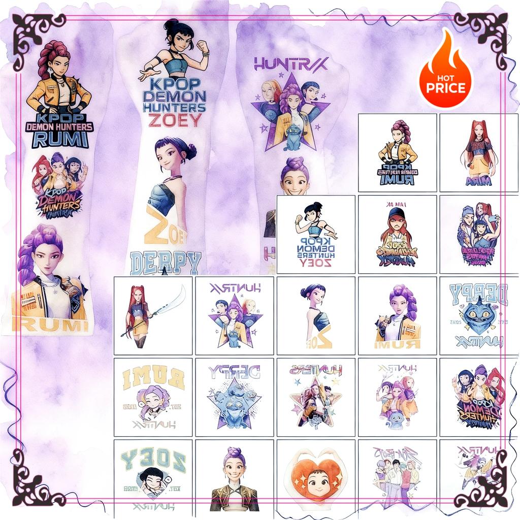 Süßer Cartoon-Tattoo-Aufkleber wasserdicht weiblich langanhaltende Simulation