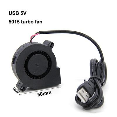 DC 5015 5V 5 Volt USB 5cm Turbo Blower Fan CPU Cooler Cooling Sleeve Bearing 50x15MM Fan for 3D Printer 50x50x10mm PC