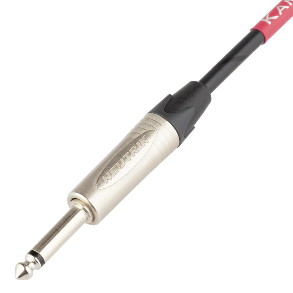 KAMINARI GUITARS Guitar Shield All-Round Cable 3m Black [with Black Spiral] K-AR3LS