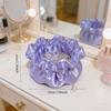 Petal-Shaped Bow Decorative Boxes 3D Printed Satin Finish Desktop Organizers Cute Sweet Desktop Storage for Jewelry & Stationery