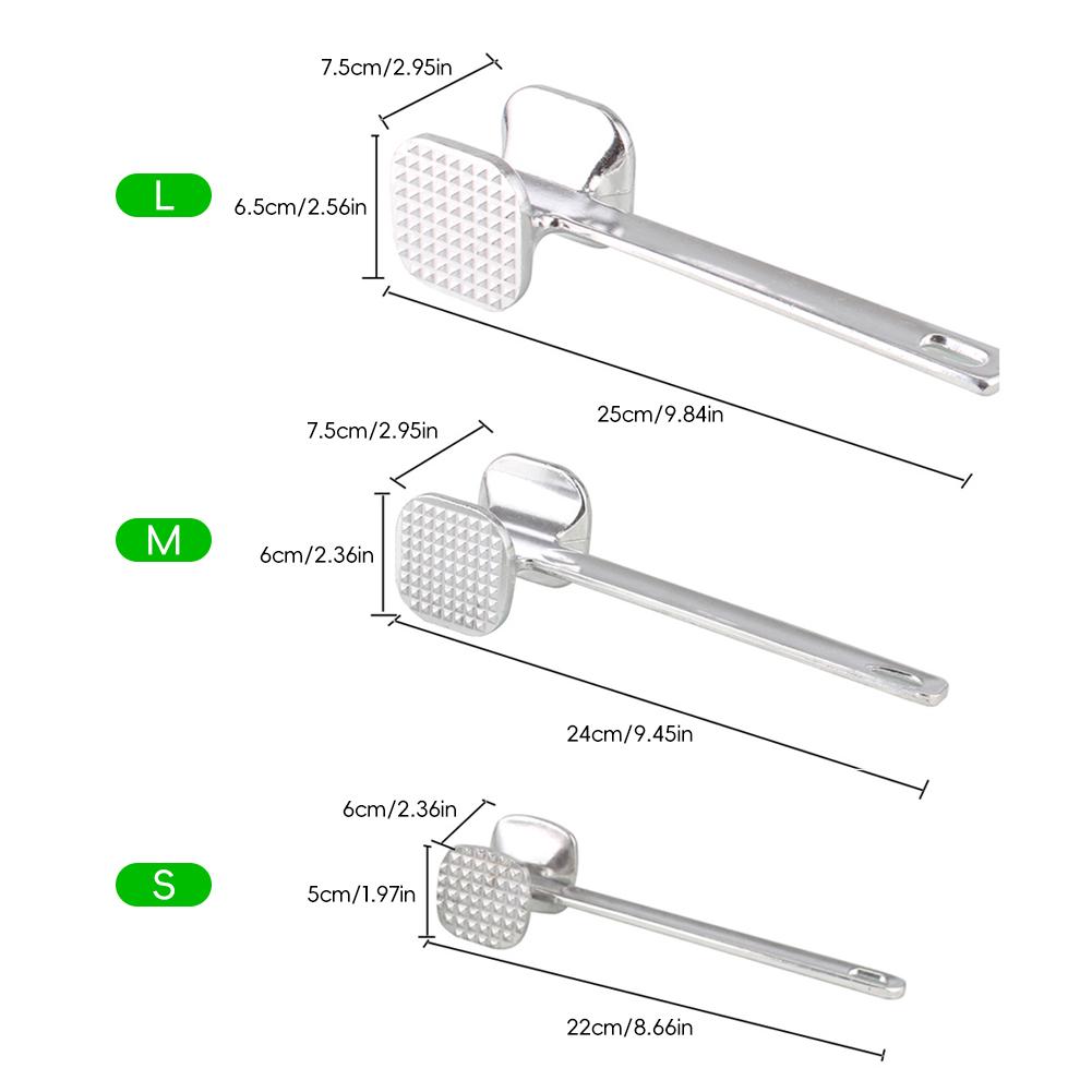 Multi-Purpose Meat Tenderizer Hammer Rustproof Professional Meat Pounder Heavy Duty Meat Mallet for Steak BBQ Cooking Kitchen Tools