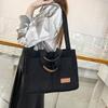 Simple Casual Velvet Handbag Women's 2 New Large-capacity Commuter Shoulder Messenger Bag Women's Tote Bag