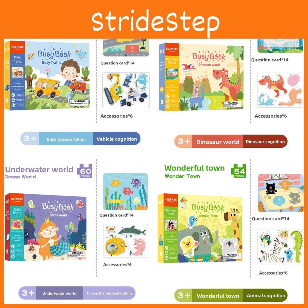 Toddler Montessori Busy Book Marine World Paper Toys Puzzle Learning Creative