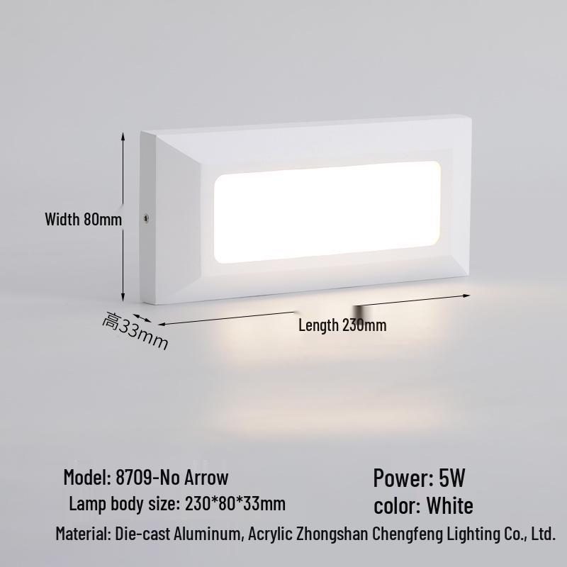 Waterproof LED Step Light for Outdoor Ramps & Corners, Die-Cast Aluminum Plinth Light