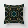 Geometric Art Series Double-sided Printed Pillow Cover Short Plush Suitable Living Rooms Bedrooms Sofas Throw Cushion Cover