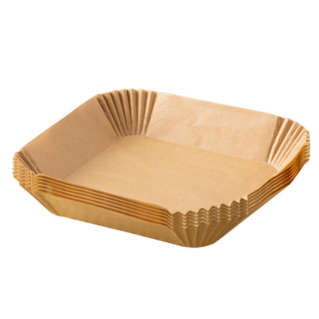 50 Pcs Non-stick Disposable Parchment Paper Oven Liners Rectangle Shape Design Baking Suppies Durable