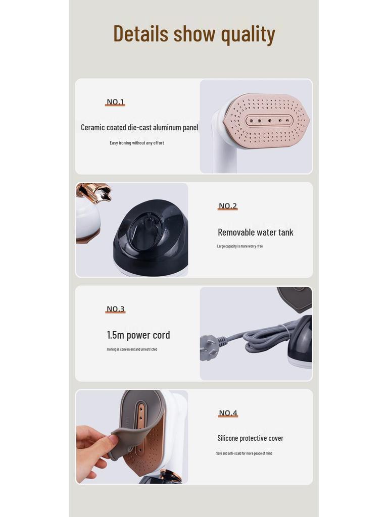 Tragbares Handdampfbügeleisen: Kompakte grenzüberschreitende Bügellösung für den Heim- und Wohnheimgebrauch