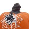 Halloween Pumpkin Figurine Spooky Bat Ghost Spider Web Pumpkin Statue Resin Tabletop Decoration for Home Mantel Shelf Decor