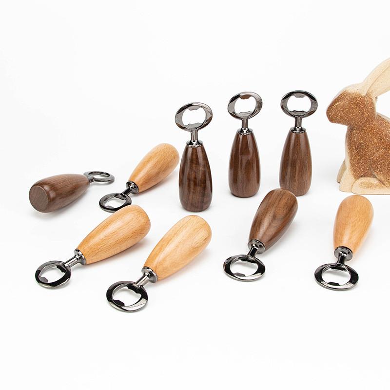 Elegant Black Walnut Bottle Opener With Crafted Design For Party And Celebration