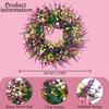 13.39 Inch Small Flower Wreath for Indoor and Outdoor Decoration, Red Design