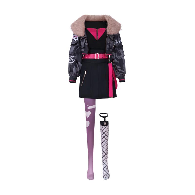 Anime Game Project Sekai Colorful Stage! Ultra Cc School Uniform Daily Wear Coat +skirt+ Belt Cosplay Costume