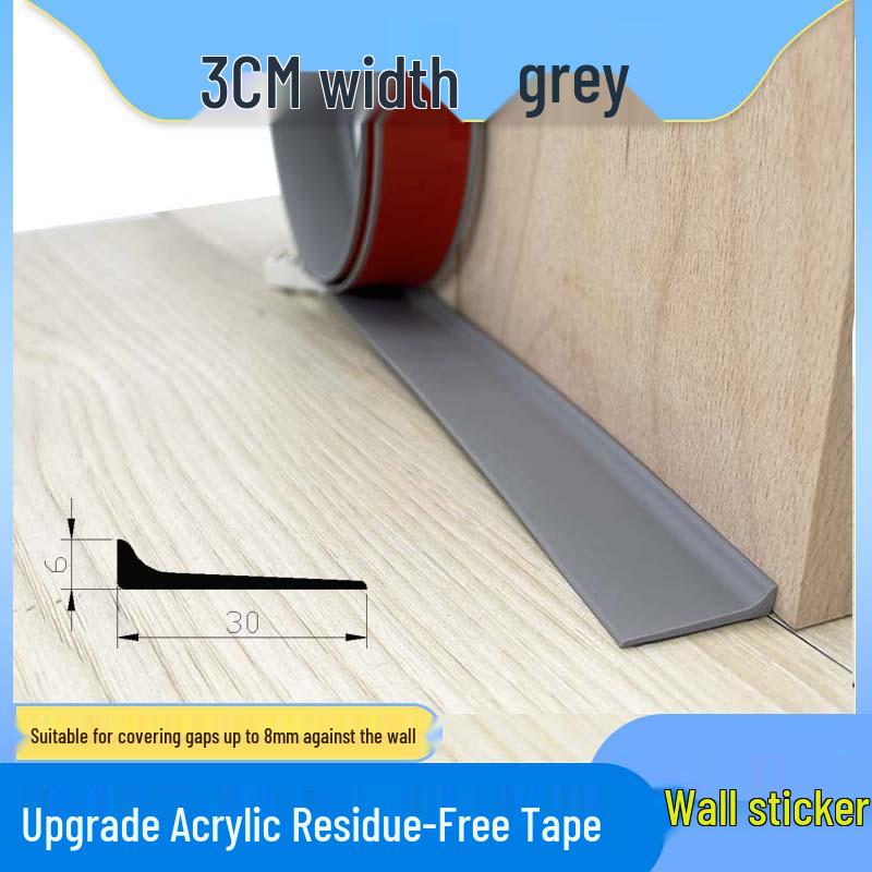 

Самоклеящаяся деревянная напольная отделочная полоса - Бесклеевой разделитель кромок для декора дверного проема и порога Price per Meter