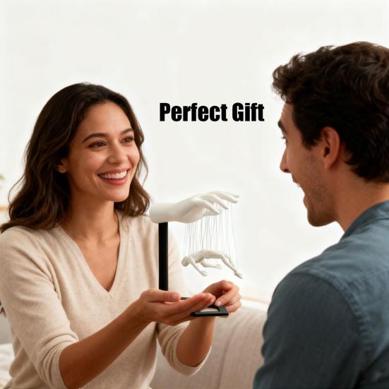 Suspended Hand Dude Figurine 3D Printed Floating Man Statue Sculpture Artistic Modern Home Office Shelf Desk Decoration Ornament