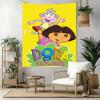 Dora Explorer Wall Decor Tapestry Art For Pet Memorial Birthdaywedding Party Backdrop Family Gift