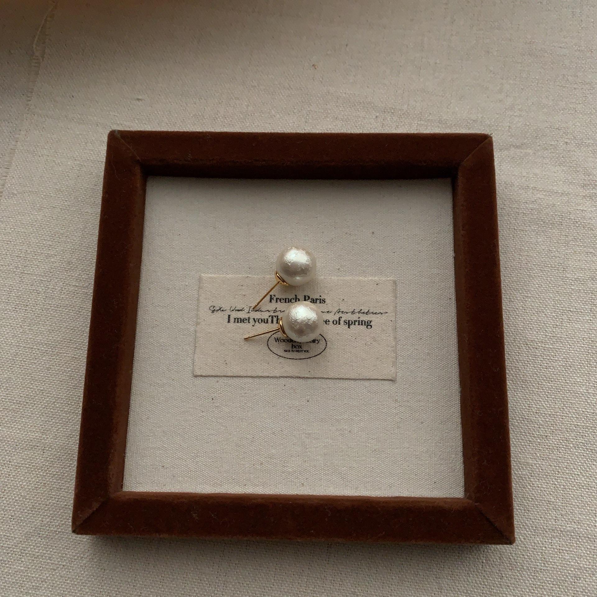 Классические Жемчужные Серьги-Гвоздики Ретро Элегантные Изысканные Нишевые Премиальные Ежедневные Легкая Роскошь Универсальные Серьги