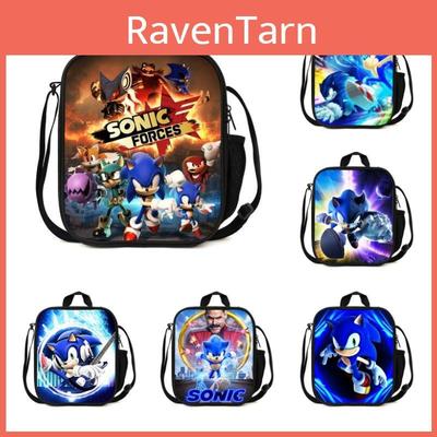 Borsa Pranzo Sonic Hedgehog Borsa a Spalla alla Moda Per Bambini Adulti Grande Capacità Borsa da Viaggio