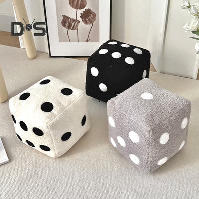 Dice Pillow Simulation Dice Plush Pillow Cubic Cube Plush Cushion Stuffed Sofa Back Support Cushion Office Car Bedroom Decor Pillow