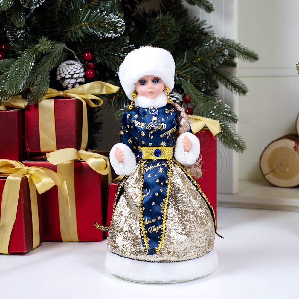 Santa Claus Snow Maiden Candy Kyblík s taškou na ukládání hudby Plyšová panenka Vánoční dekorace Dárky Nový rok Ozdoby Dekor