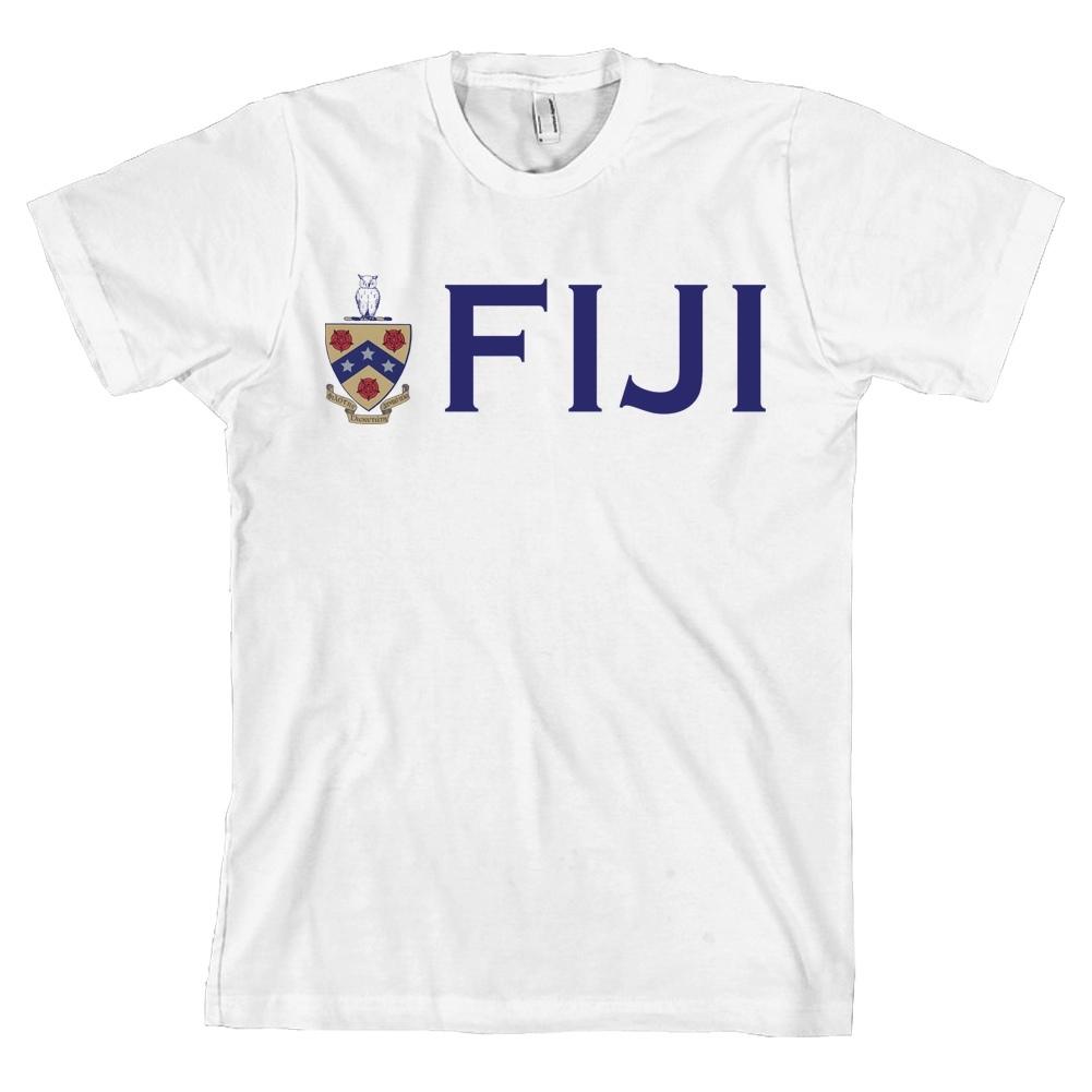 FIJI Phi Gamma Delta Bella + Canvas T Shirt Crest Seal Tee NEW WITH TAGS S разноцветный