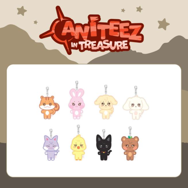 

Предварительный заказ ATEEZ x ANITEEZ в плюшевом брелоке TREASURE DDEONGbyeoli