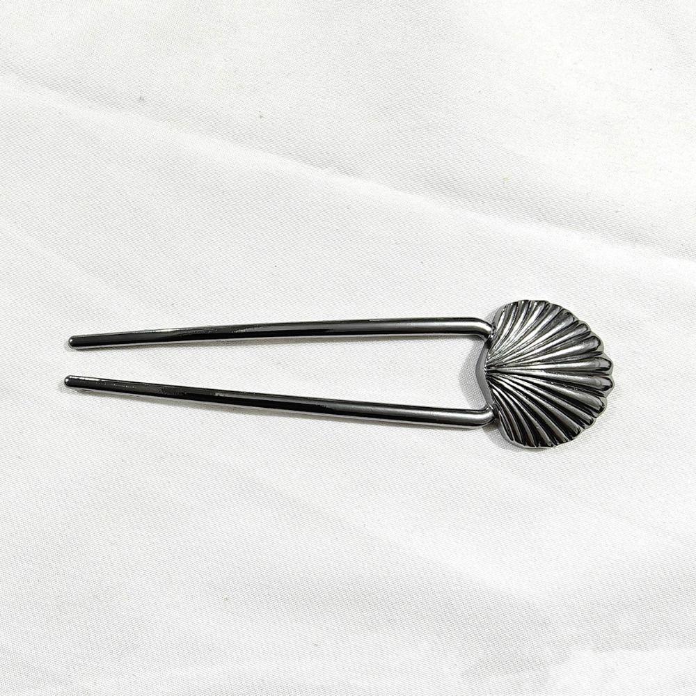 Zinc Zinc Alloy U-Shaped Hair Forks U Shape Metal Hairpin Retro Shell Hair Sticks  Women