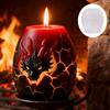 Dragon Head Relief Egg-Shaped Candle Silicone Mold DIY Creative Dragon Head Relief Scented Candle Diffuser Stone