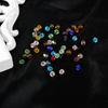 4mm Faceted Rhombus Crystal Beads Glass Beads DIY Handmade Beads Loose Beads Material Hair Jewelry Accessories Beads for Jewelry Making