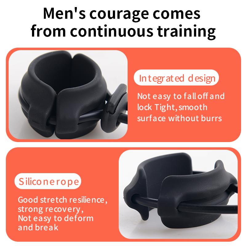 Male Drop Ball Heavy Weight Stretcher Silicone Penis Cock Rings Metal Hanger for Enlargement Extender Pull Eexercise Corpus Cavernosum Sex Toys Man