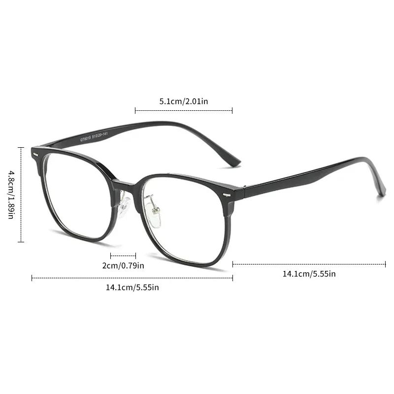 0~ -600 Myopia  Large Frame Glasses Ultra Light  Anti Blue Light  Finished Flat Glasse