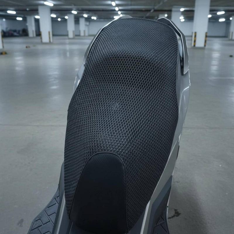 Breathable Scooter Seat Cover Heat Insulation Motorbike Seat Mesh Cover Vehicle Accessory Cooling Elastic for Summer, Motorcycle
