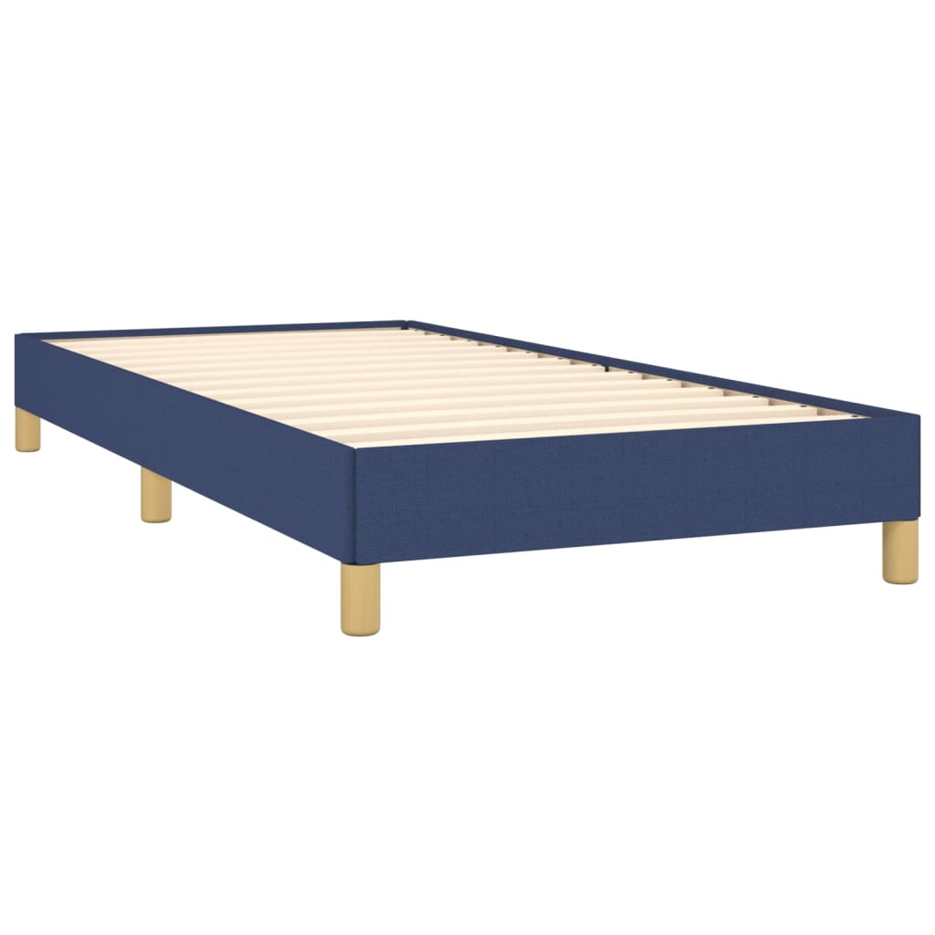 Vidaxl Bed Frame Without Mattress Blue 90X200 Cm Fabric