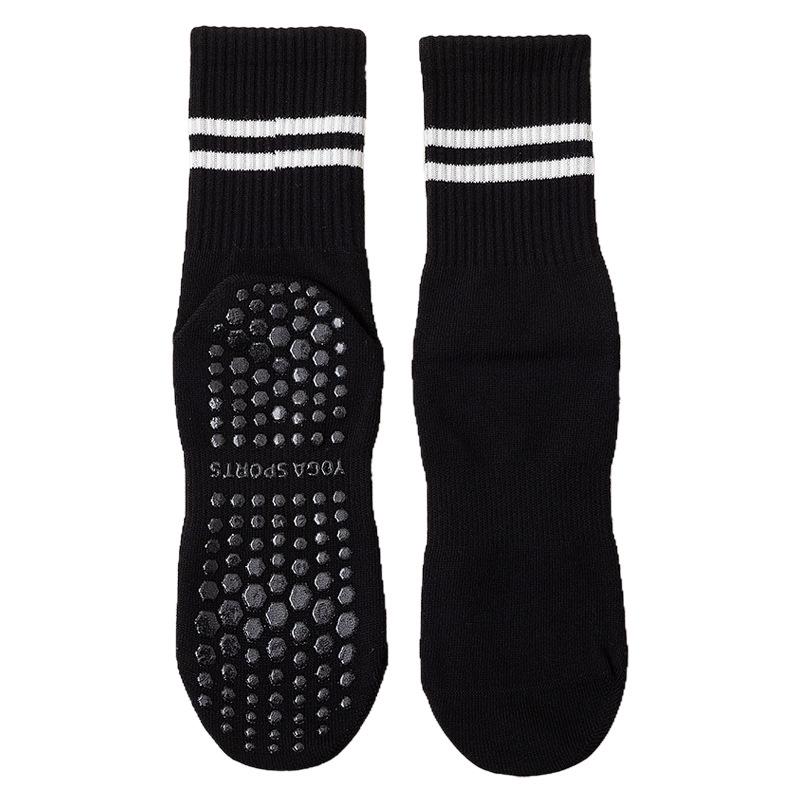 

Women s Anti-Slip Cotton Yoga Socks - Spring/Autumn Pilates Fitness Socks with Full-Sole Silicone Grip OS (36-40)