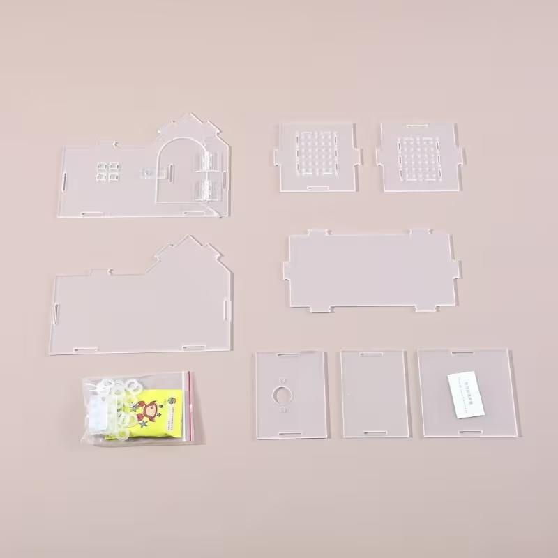 1pc Acrylic Reptile Box Clear Acrylic Reptile Habitat Box Reptile Feeding Box With Lids Mini Pet Breeding Container Pet Supplies