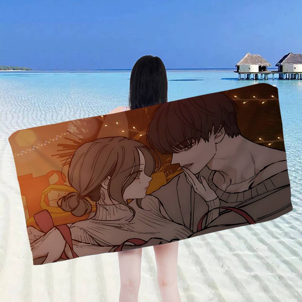 Tears On a Withered Flower Microfiber Printed Beach Towel Mountain Climbing Yoga Beach Swimming Running Absorbent Soft Towel