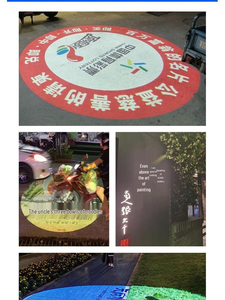 LED Rotating Logo Projection Light for Outdoor Shop Signs