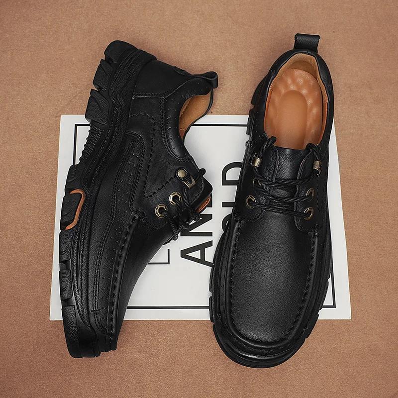 Pantofi de afaceri pentru bărbați Pantofi de modă din piele naturală pentru bărbați cu fund moale pantofi pentru bărbați ocazionali pantofi pentru bărbați confortabili, respirabili