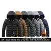 Winter New Cotton-padded Clothes Men's Fleece Thickened Cotton-padded Jacket Warm Loose Hooded Cotton-padded Clothes Solid Color