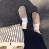 Wear Spring German Style Half Drag Baotou New Casual Slippers Women's Tide Increases Thick Bottom