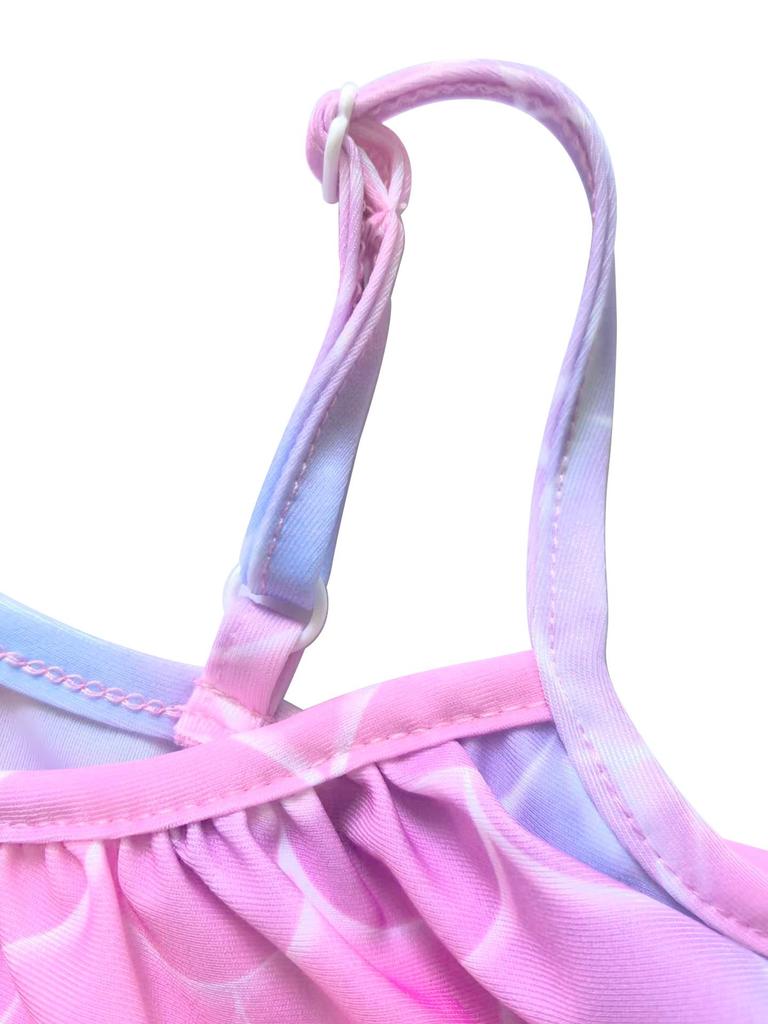 Mermaid Fish Scale Girls' Three-Piece Swimsuit Set