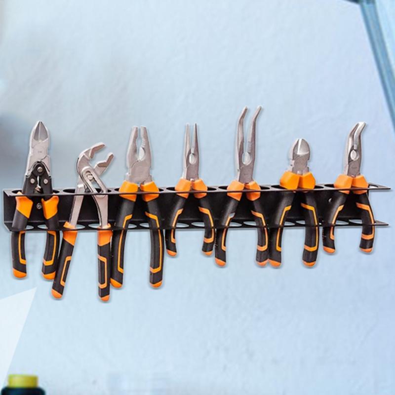 14-hole Screwdriver Organizer Tool Wall-mounted Hardware Tool Storage for Hex Cross Screw Driver Pliers Tools Storage Base Stand