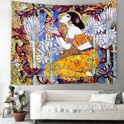 European Ancient Court Illustration Background Decorative Tapestry Mandala Bohemian Decorative Tapestry Home Decoration Tapestry