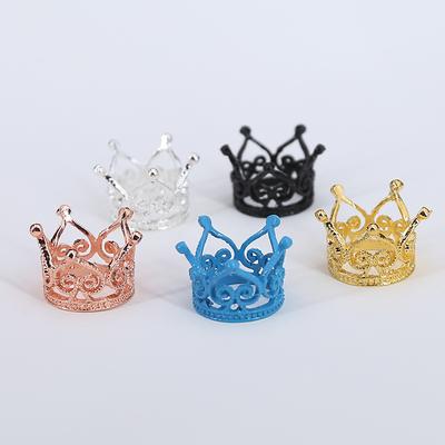 Original DIY Big Bear Headwear Accessories Birthday Flowers Decoration Festival Performance Mini Round Crown Alloy