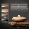 Vase en Céramique Wabi-Sabi Zen pour Fleurs Sèches - Support Décoratif Rétro