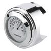 Motorcycle Thermometer, 1in 7/8in Handlebar Mount Thermometer ‑20℃ ‑ 50℃ Measuring Dial Weatherproof for Motorcycle(White)